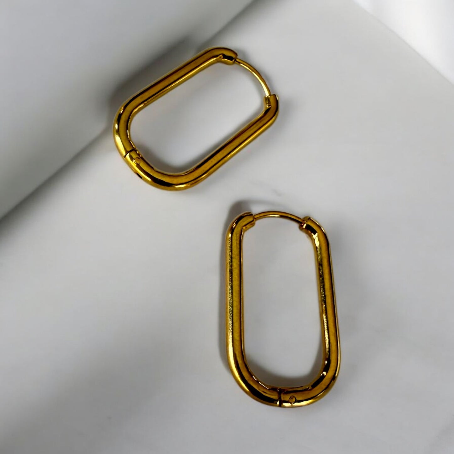 Zora Stainless Steel Hoop Earrings