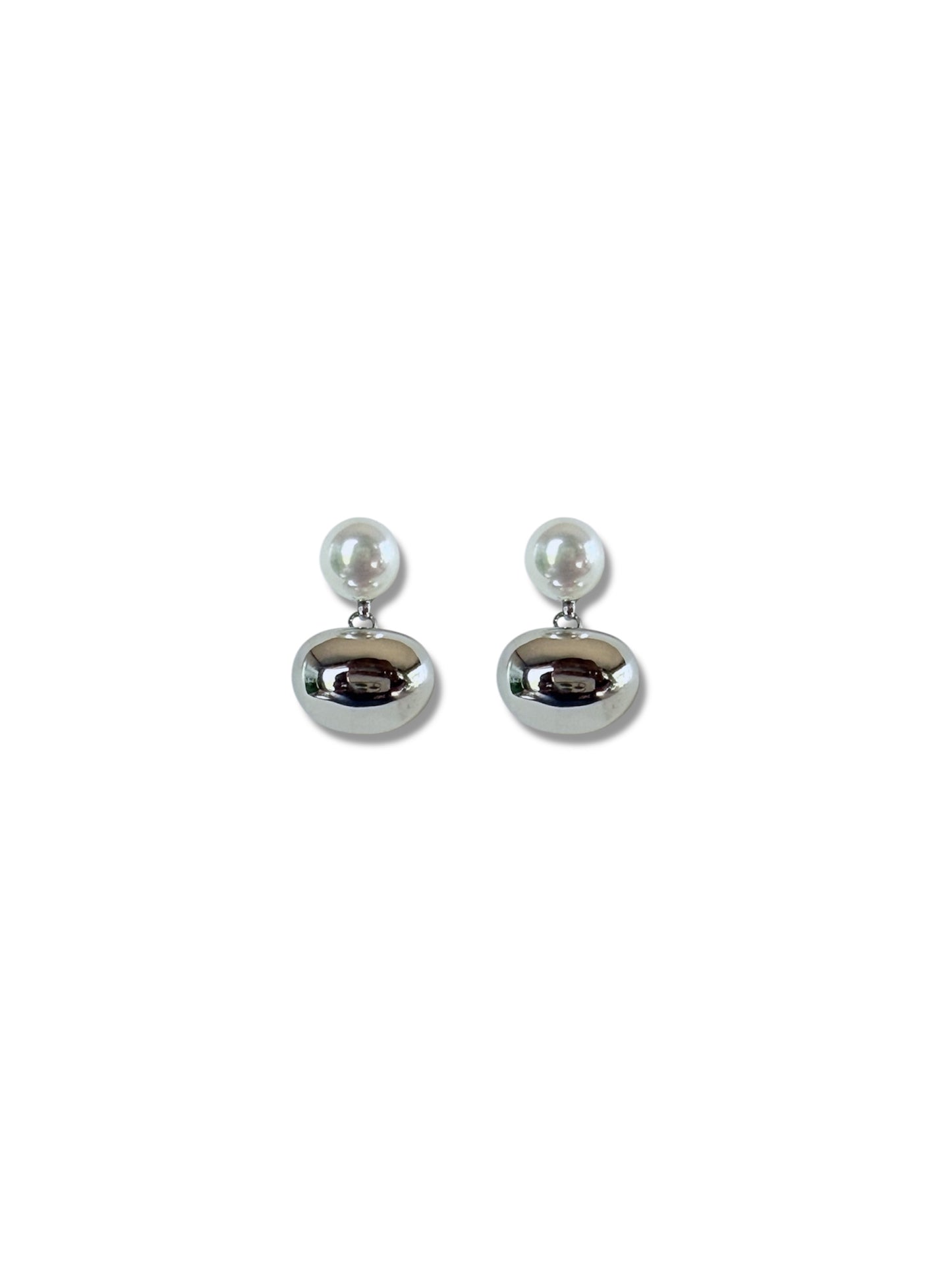 Silver and Pearl Earrings
