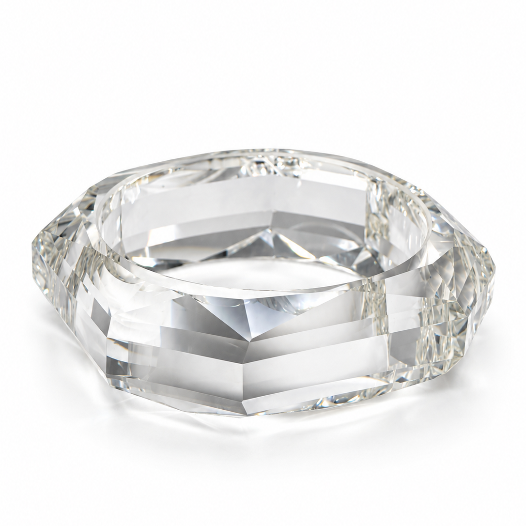 Faceted Lucite Bangle