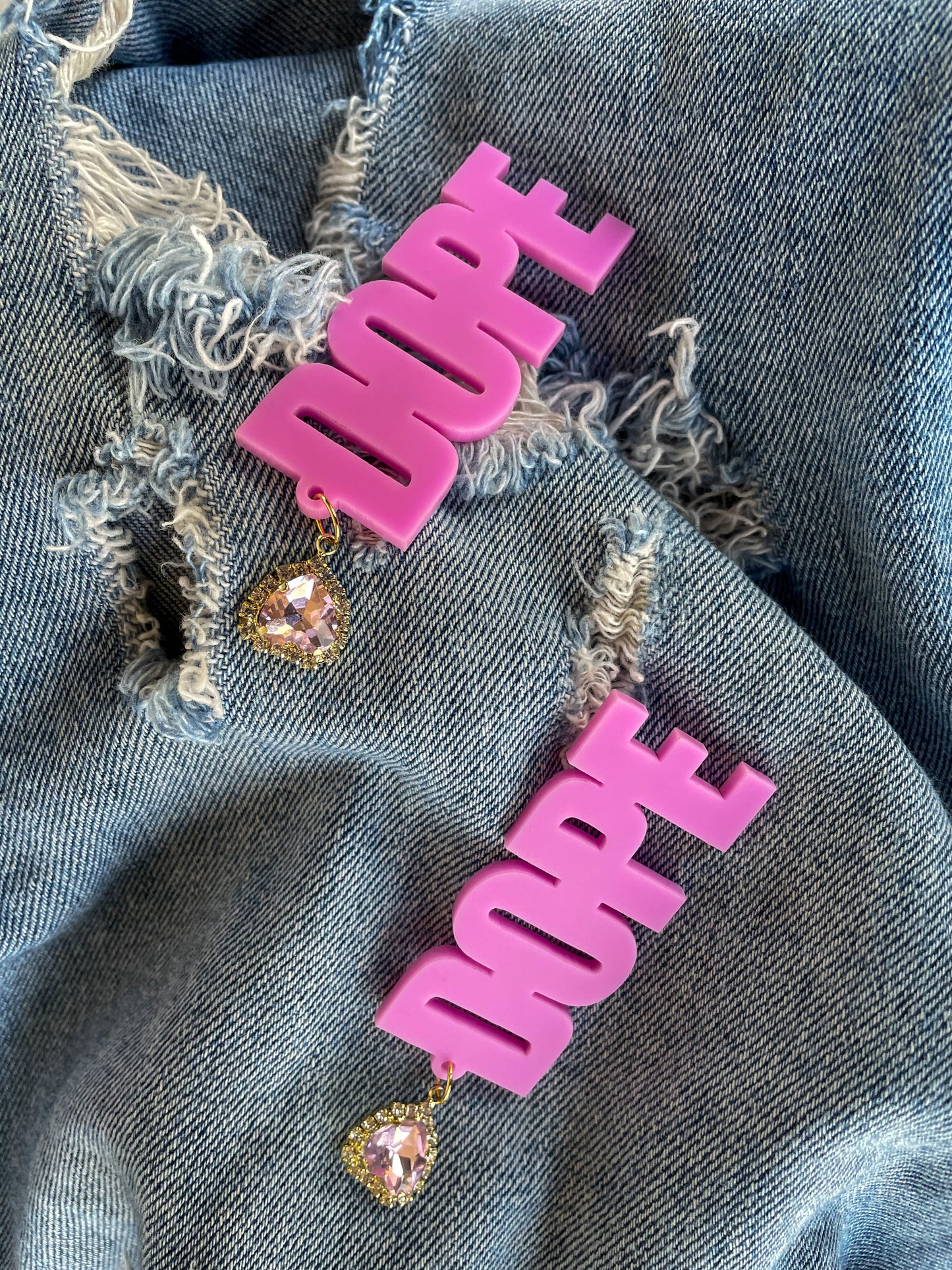 Pink Dope Earrings
