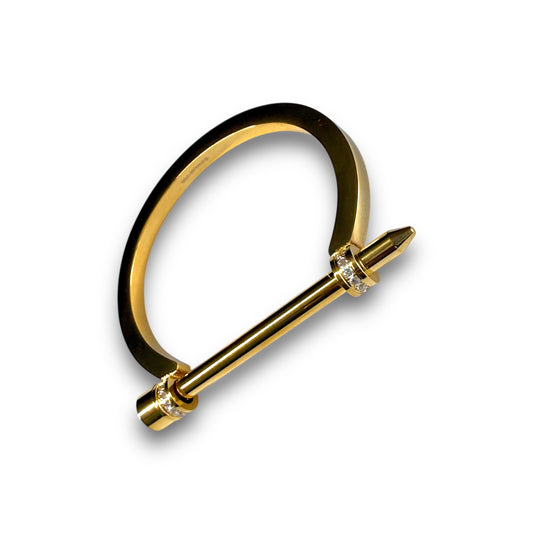 Gold Screw it Bangle