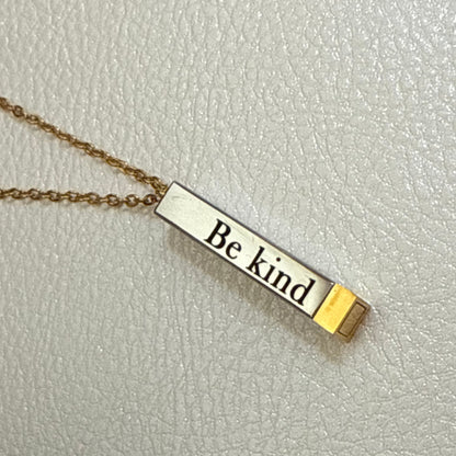 Hidden Message Kind and Badass Necklace