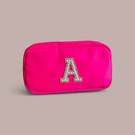 Neon Pink Cosmetic Bag