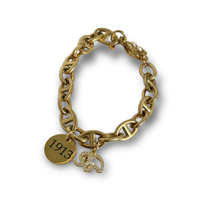 1913 Elephant Charm Bracelet