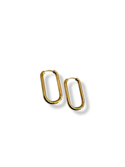 Zora Stainless Steel Hoop Earrings